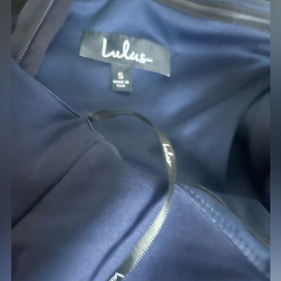 Navy Midi Dress by Lulus - Picture 2 of 4